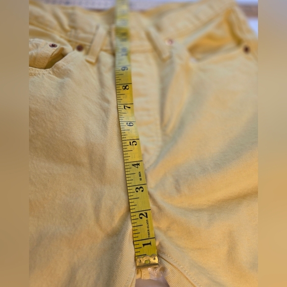 Levis 501s Yellow, White Tag Retro Cropped. In good condition, 29 waist - Picture 4 of 12